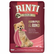 RINTI Gold 10x100 g - Čisti piščanec in govedina