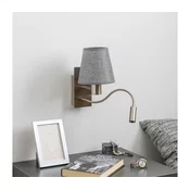Brilagi - LED zidna svetiljka NUBILA 1xE27/25W/230V + LED/3W hrom/siva