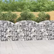 Gabionska košara s lukom 150x50x100/120 cm pocincano željezo