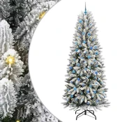 Vidaxl Umestno božično drevo med 300 LED Bela 93 x 93 x 240 cm