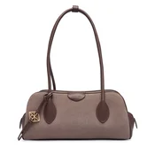 Ročna torba Calvin Klein Emblem Trio Suede Shoulder Bag LV04F3888G Bež
