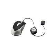 Miš, žičani, optički, malih dimenzija, USB, VERBATIM Go Mini, srebrno-crni 49020