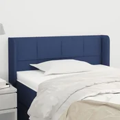 Vidaxl vidaXL Vzglavnik s krilci moder 83x16x78/88 cm blago