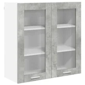 Vidaxl Viseča omarica Betonsko siva 80 x 31 x 80 cm Konstruiran les