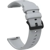 GS Univerzalni silikonski pašček 22 mm, gladek, siv