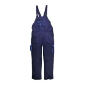 MONSUN Radne pantalone postavljene tr Contrast/ teget/plava