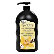 Gel za prhanje in šampon 2v1 vanilija z izvlečkom aloe vere Naturaphy 1000ml 30039