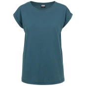 Urban Classics Curvy Majica Ladies Extended Shoulder Tee, modra