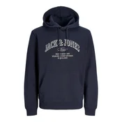 JACK & JONES Majica JJEDenver marine/bela