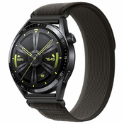 BStrap Velcro Nylon pašček za Huawei Watch 3/3 Pro, black