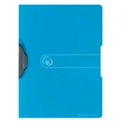 Herlitz clip mapa, A4, transparentno modra