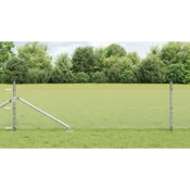 Heksagonalna ograda s stubom 50 x 0,8 m Pocincani celik Srebrna