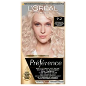 Barva za lase Loreal Preference - 9.2 Zelo zelo svetlo bež biserno blond (2x60ml, 54ml)