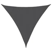 Vidaxl Senčno jadro oksford blago trikotno 4,5x4,5x4,5 m antracitno