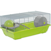 Kavez za male životinje Erik sivo-zeleni, oprema sivo-zeleni 50,5x28x25cm