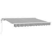 Vidaxl Retraktilna tenda Antracit 350 x 200 cm blago