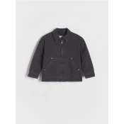Reserved - Oversize bomber jakna - temno siva
