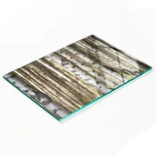 shumee Kuhinjska večnamenska dekorativna tabla iz kaljenega stekla, breza 80x52 cm