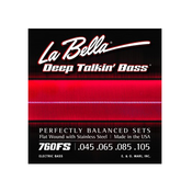 LA BELLA strune za bas 760 FS DEEP TALKIN FLAT WOUND STAINLESS STEEL (45-105)