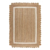 Ročno tkana preproga iz jute v naravni barvi/slonokoščena 200x290 cm Grace White – Flair Rugs