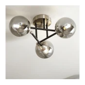 Brilagi - Plafonski luster MALIVA 3xE14/15W/230V matni hrom/zadimljeno staklo