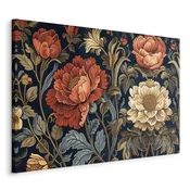 shumee Slika - Velike tapiserijske rože retro cvetlični motiv v stilu kilim/Velike tapiserijske rože retro slog