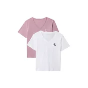 Calvin Klein Jeans Majica orhideja / črna / bela