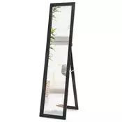 Northix Ogledalo v polni velikosti z lesenim okvirjem 37 x 155 cm
