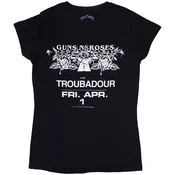 Guns N Roses Troubadour Flyer Black M Ženske Majica