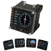 Saitek Upravljacka jedinica za simulator leta Saitek Pro Flight Instrument Panel PZ46 USB PC crni