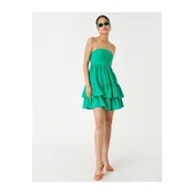 Koton Strapless stopenjska mini obleka