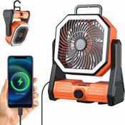 Generic Osebni zunanji šotorski ventilator USB za kampiranje, delovna mesta, orkane, izpade elektrike, (21132697)