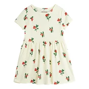 MINI RODINI Vsakodnevna obleka 2525010311 Bela Regular Fit
