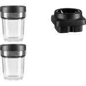 Osebno zabojniki s pokrovi in noži do mešalnika K400 KitchenAid 0,2 l 2 kom
