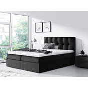 Boxspring krevet RA82, Boja: Eko koža Soft 011, Veličine: 200 x 200 cm