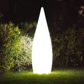 Lumisky Terasa svetilka Classy, bela, E27, višina 120 cm, plastika
