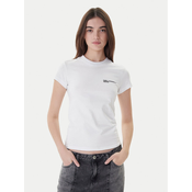 Karl Lagerfeld Jeans Majica A1W17004 Bela Slim Fit