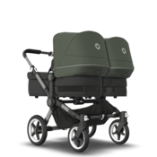 Bugaboo Donkey 5 Twin Graphite/Midnight Black - Forest Green
