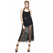 Ženska obleka DEVIL FASHION - Beckoning Punk Distressed Peplum Halter Neck - SKT079