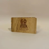 Drvena cestitka 60. rodendan, 19x16cm