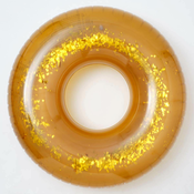 sunnylife® napihljiv plavalni obroč disco gold
