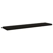 Vidaxl Blazina za klop SOEST 100% poliester Črna 200 x 40 x 5 cm