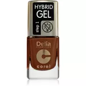 Delia Cosmetics Coral Nail Enamel Hybrid Gel gel lak za nohte odtenek 144 11 ml