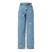 PIECES Kavbojke PCBENNIE moder denim/majnica/vijolično modra