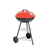 Leziter roštilj na drveni ugljen s kotačima – vrtni BBQ roštilj