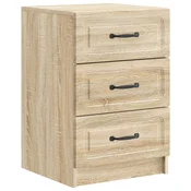 vidaXL Nočna omarica Sonoma hrast 43 x 41 x 63,5 cm Inženirski les