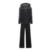 ADIDAS SPORTSWEAR Športna trenirka Seasonal Essentials Hooded Fleece Jogger Set Little antracit / temno siva / črna