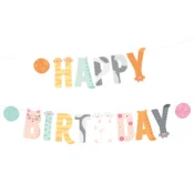 Napis Happy Birthday Mačkice 200 x 18 cm