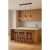 Opviq Luster Loer R, 3 x E27 Max, 40W, Braon