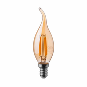 V-TAC Retro LED žarnica z žarilno nitko, E14, 4W, 350lm, jantarno steklo, 2200K